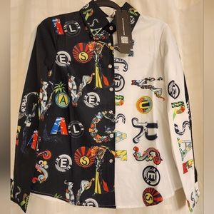 Lai Meng Five Cats Women's Shirt size 10 NWT